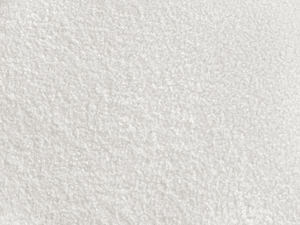 Canapé droit convertible KENAN ouverture express tissu bouclette