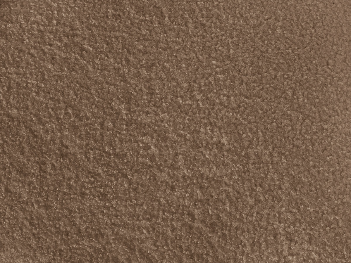 Canapé droit convertible KENAN ouverture express tissu bouclette