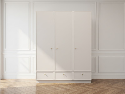 Armoire 3 portes 3 tiroirs 150 cm LORINA