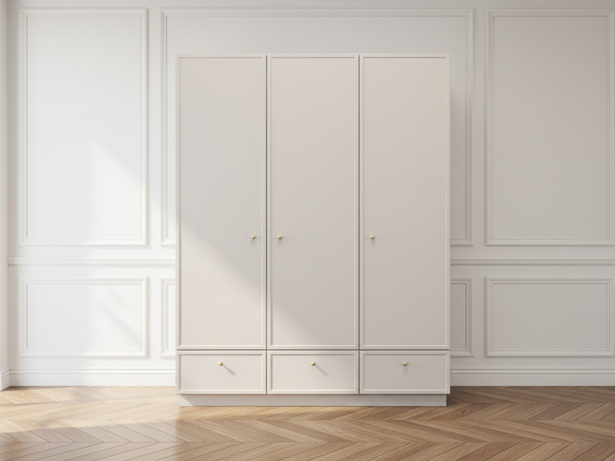 Armoire 3 portes 3 tiroirs LORINA Armoire 3 portes 3 tiroirs LORINA