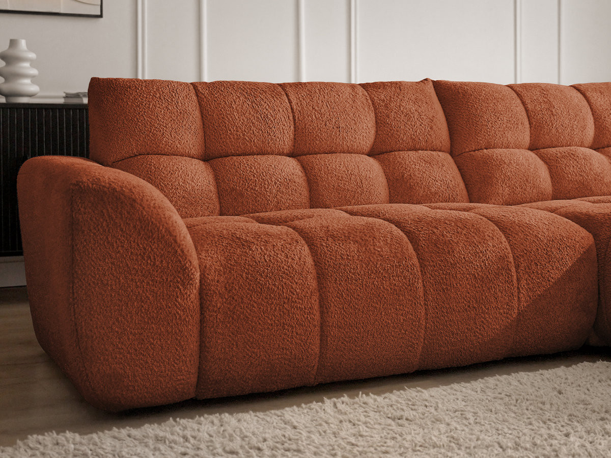 JAYA vaste hoekbank in chenillestof