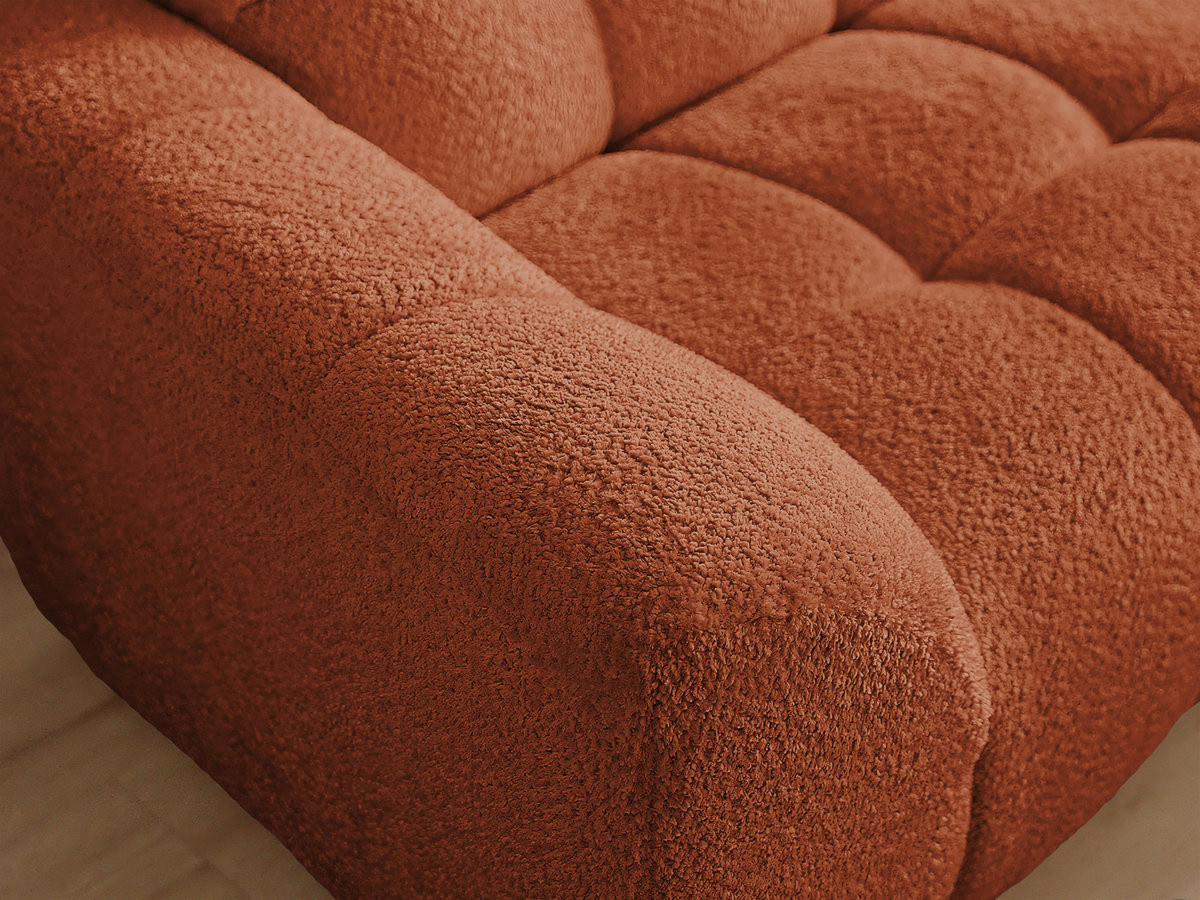 JAYA vaste hoekbank in chenillestof