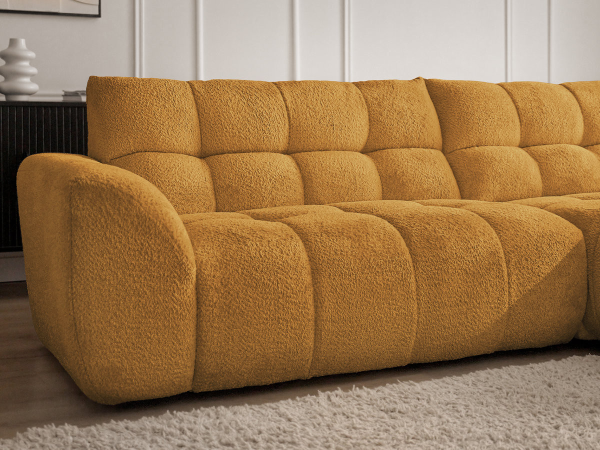 JAYA vaste hoekbank in chenillestof