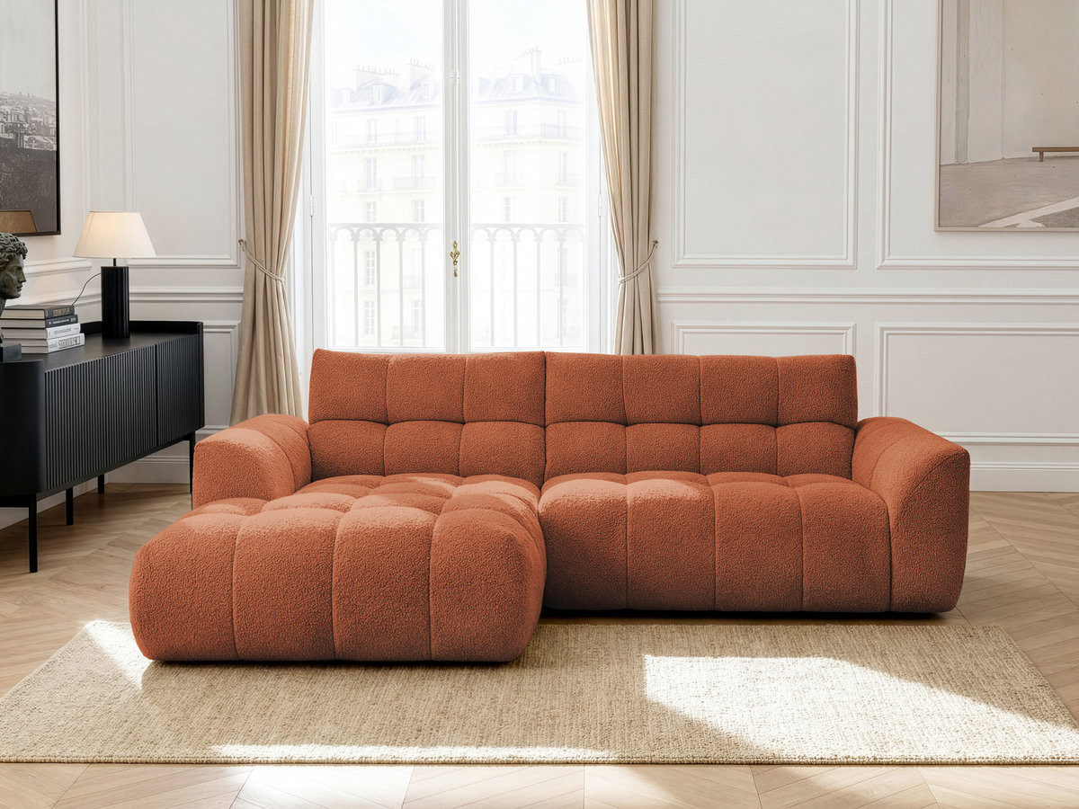 JAYA vaste hoekbank in chenillestof