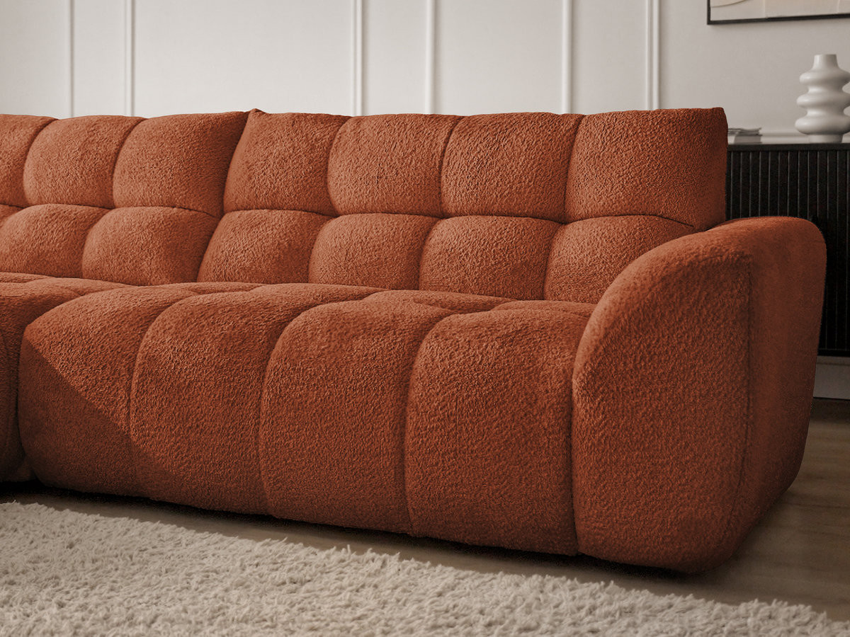 JAYA vaste hoekbank in chenillestof