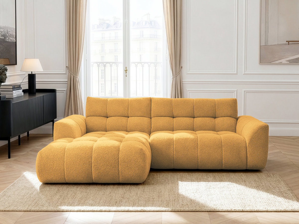 JAYA vaste hoekbank in chenillestof