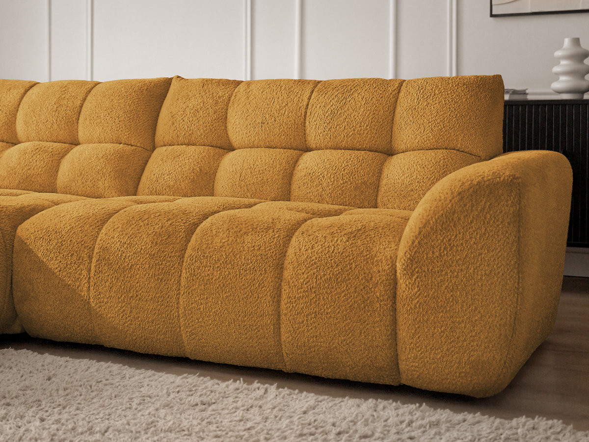 JAYA vaste hoekbank in chenillestof