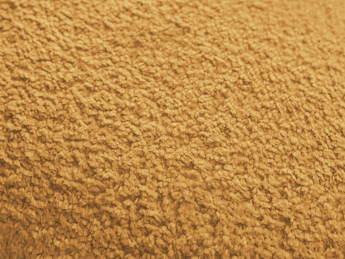 Canapé d'angle fixe JAYA tissu chenille avec pouf