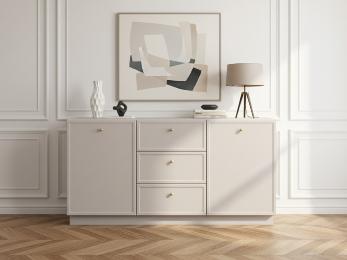 Buffet 2 portes 3 tiroirs 150 cm LORINA