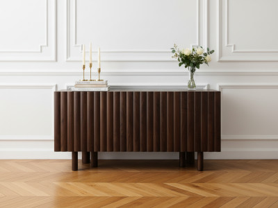 Buffet 4 portes 160 cm GABRIEL bois massif de manguier