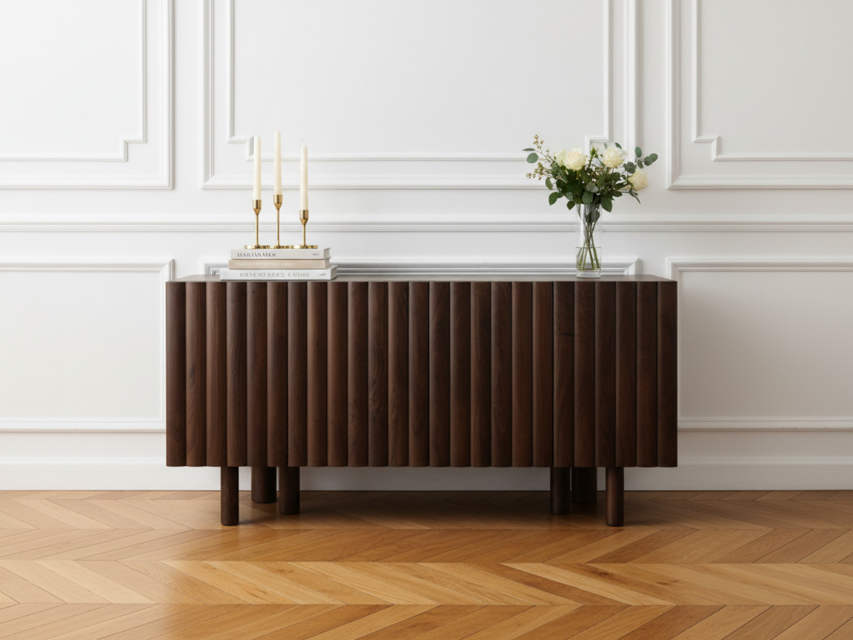 GABRIEL dressoir met 4 deuren, 160 cm, massief mangohout