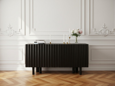 Buffet 4 portes 160 cm GABRIEL bois massif de manguier