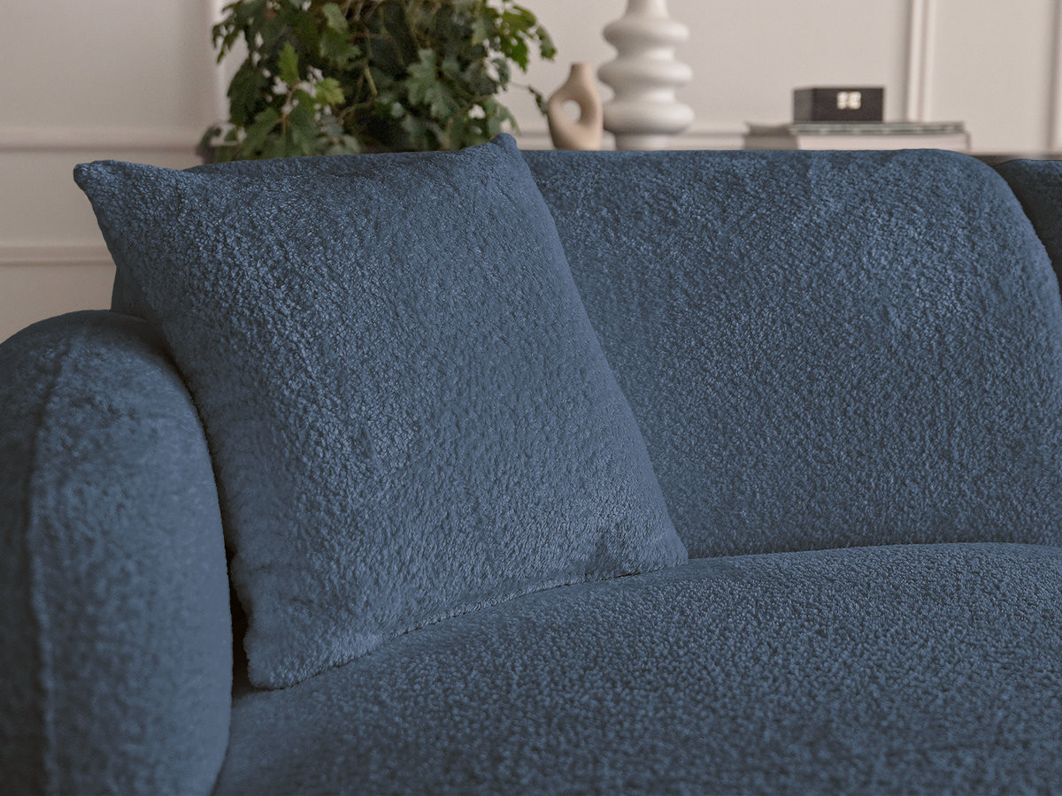 ANDA modulaire vaste panoramabank met 3 fauteuils, 1 chaise longue, 2 hoekelementen en 1 poef.