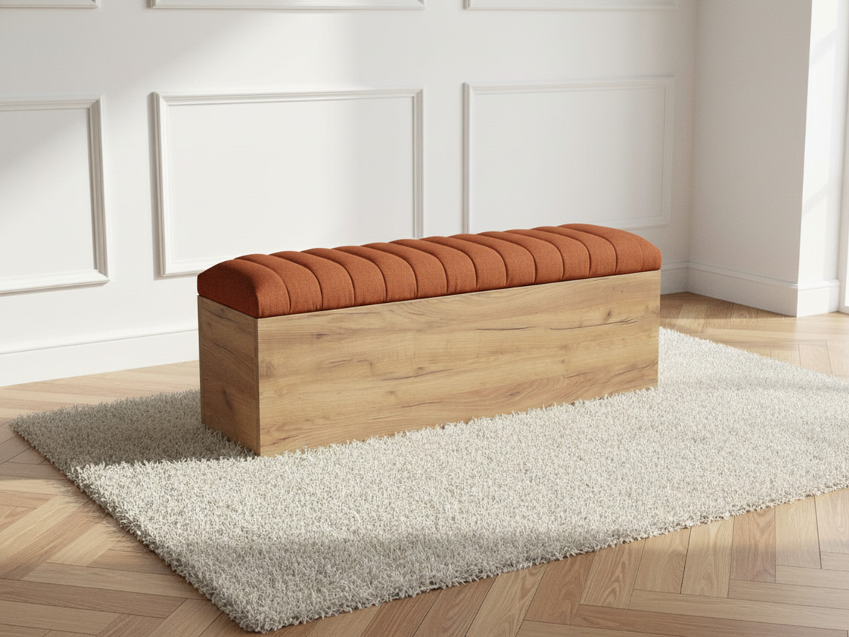 Bout de lit OCEANE orange — vue 4