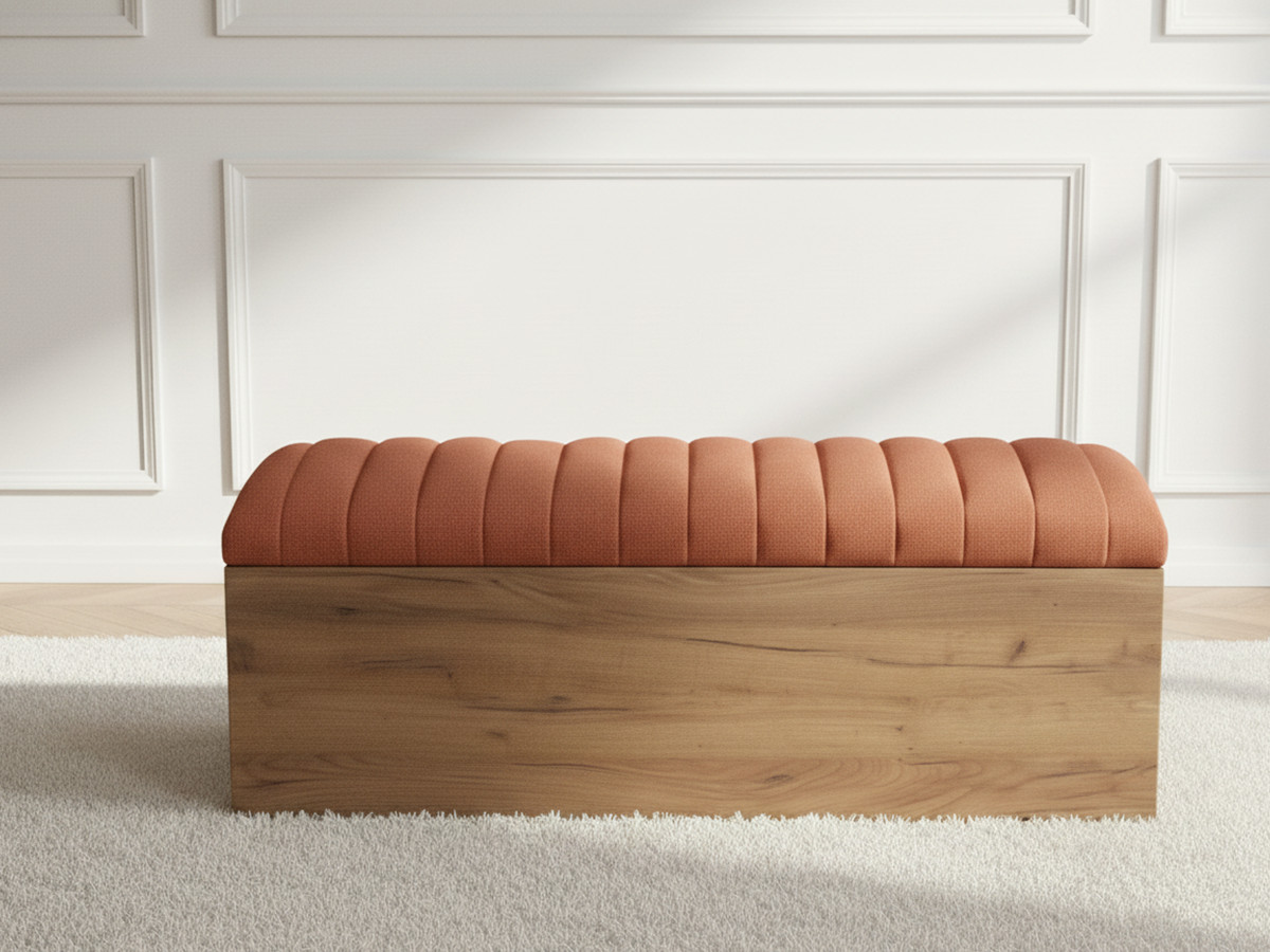 Bout de lit OCEANE orange