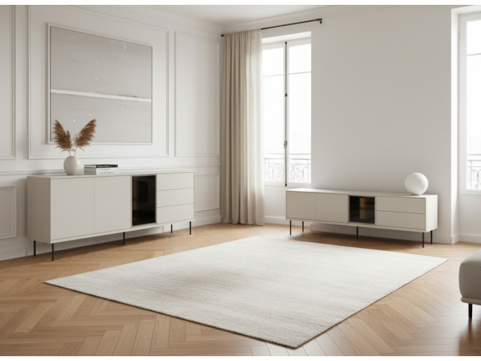 Ensemble ESPERA avec buffet 194 cm + meuble TV 194 cm avec LEDS