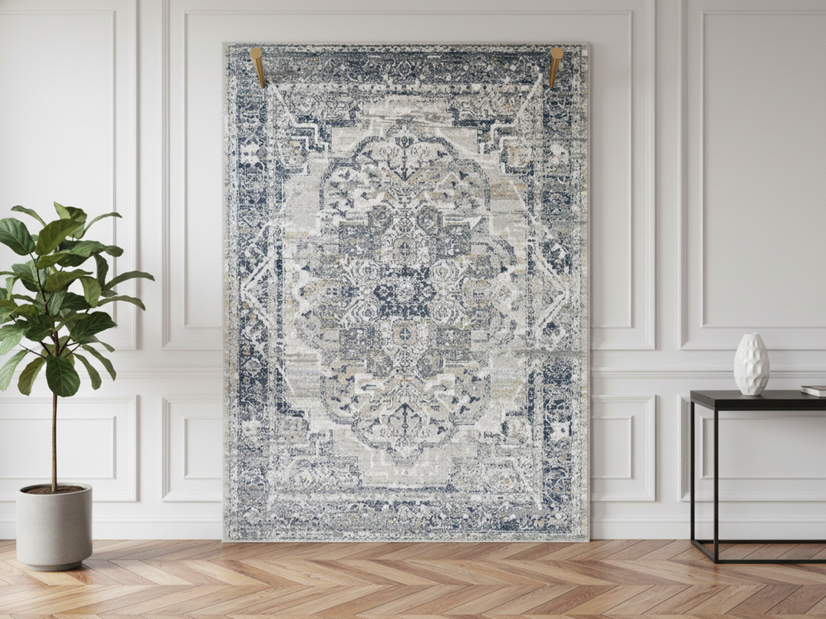 Tapis poils ras SAHAR vintage