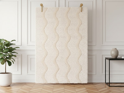 Tapis poils longs LANA motif abstrait