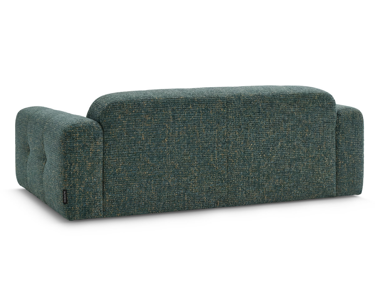 Canapé droit fixe 3 places LAURA tissu chiné