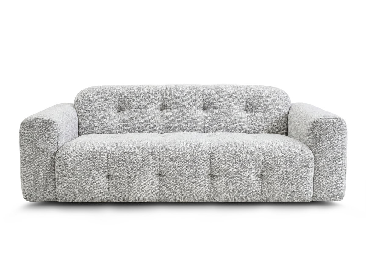 Canapé droit fixe 3 places LAURA tissu chiné