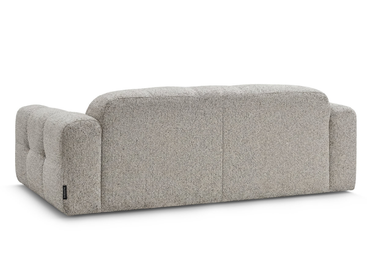 Canapé droit fixe 3 places LAURA tissu chiné