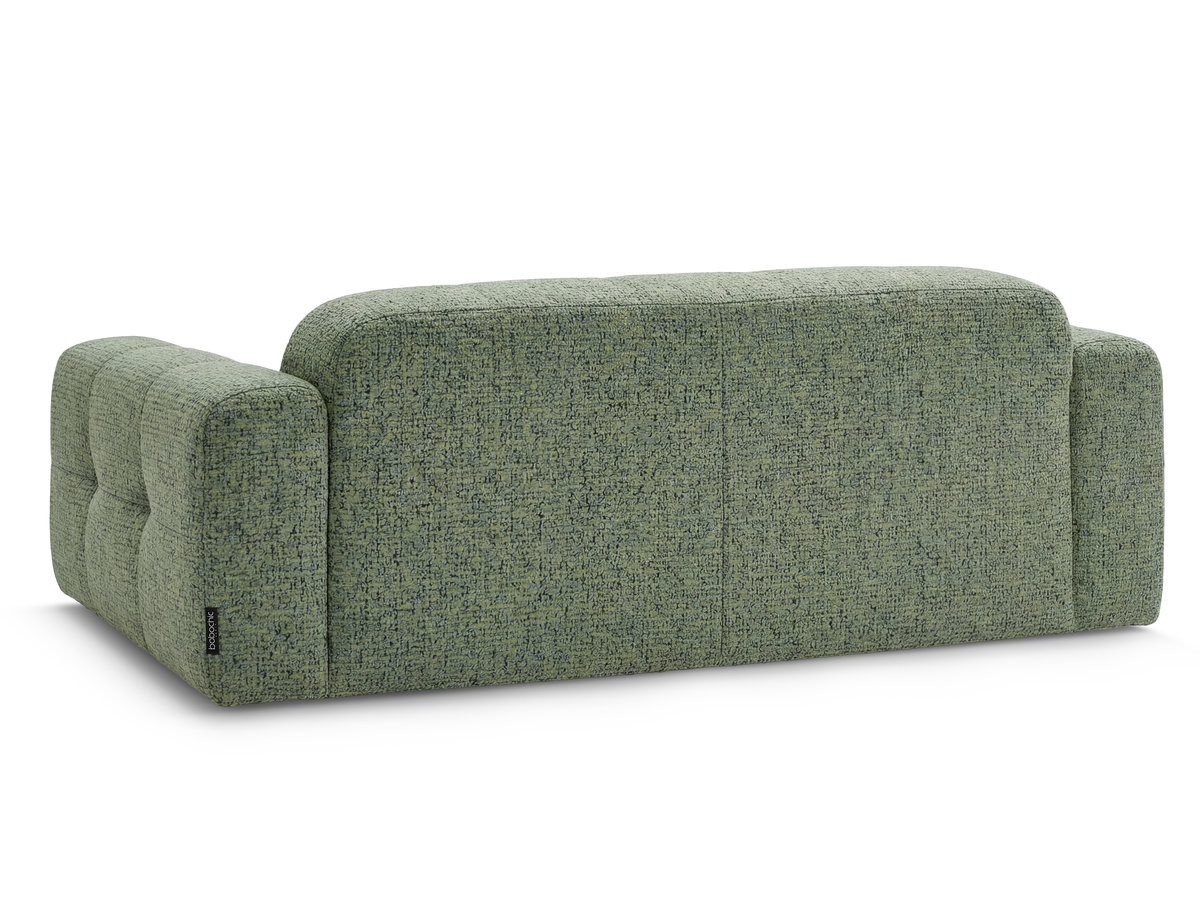 Canapé droit fixe 3 places LAURA tissu chiné