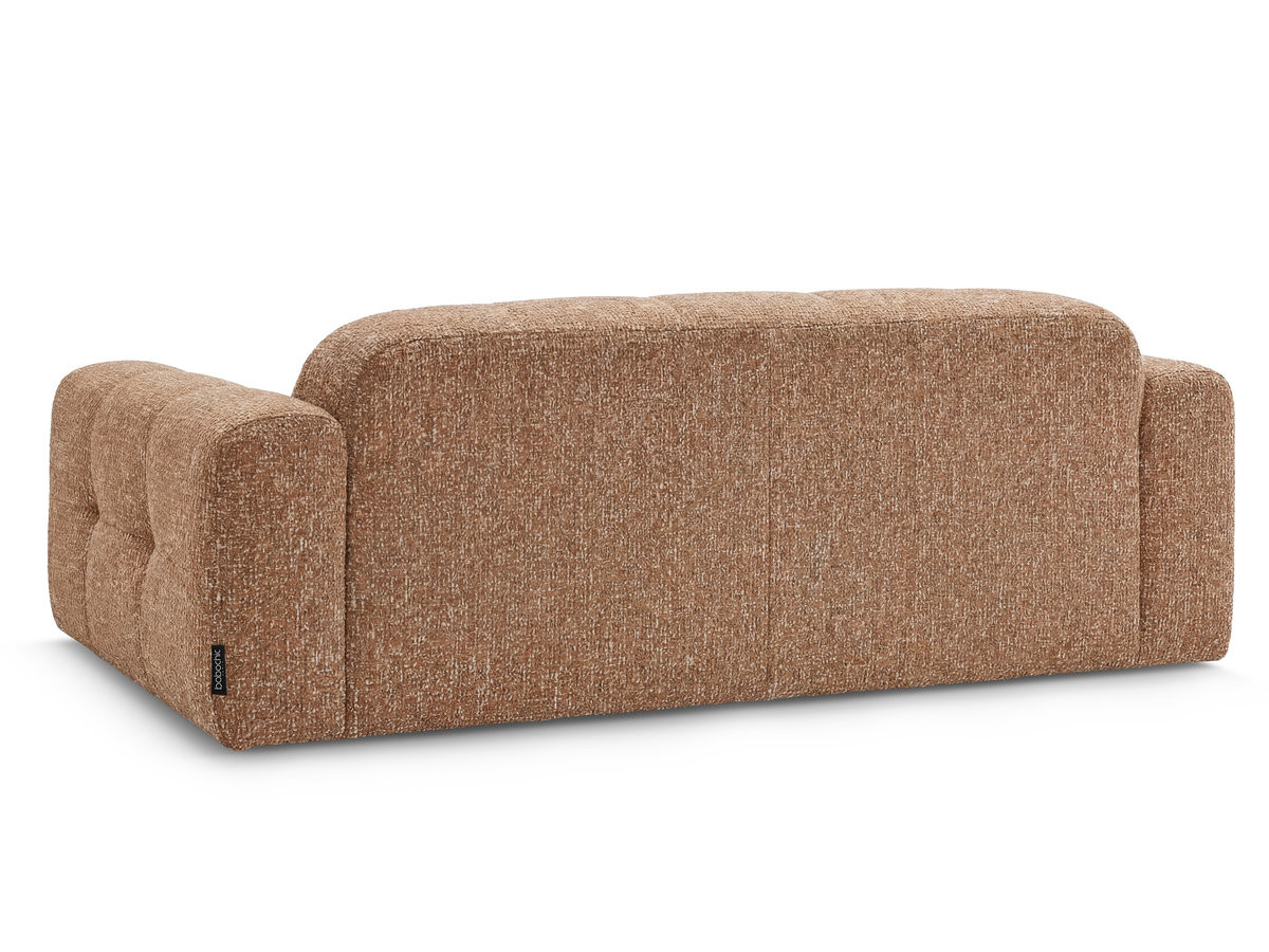 Canapé droit fixe 3 places LAURA tissu chiné