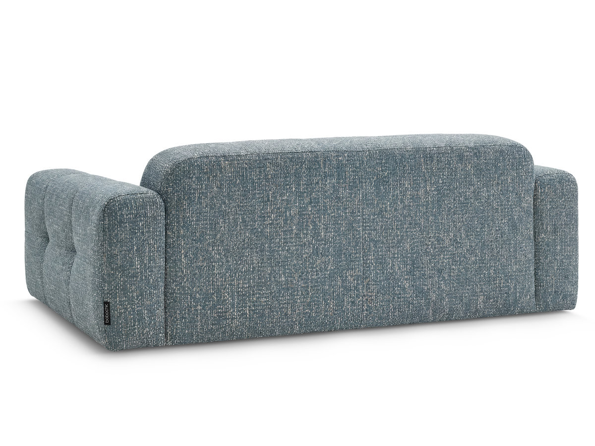 Canapé droit fixe 3 places LAURA tissu chiné