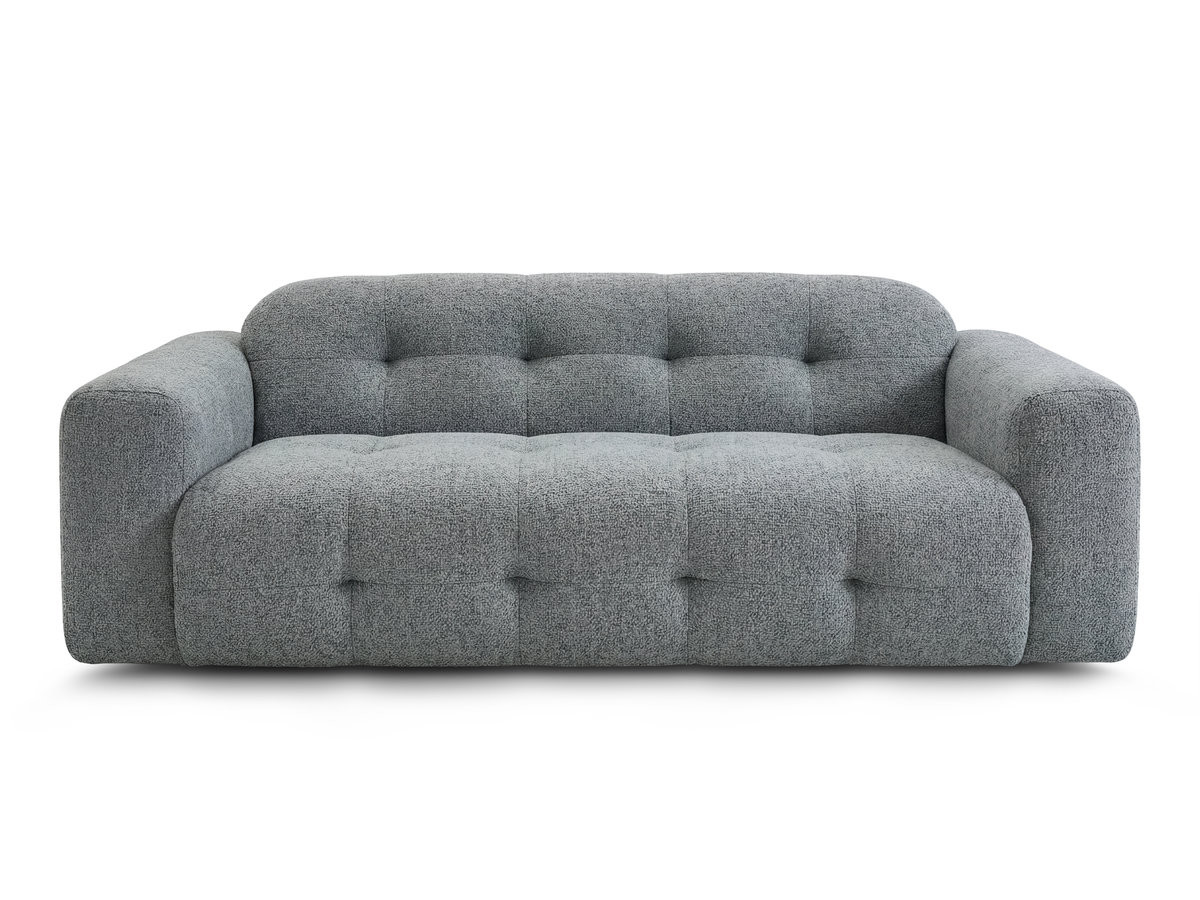 Canapé droit fixe 3 places LAURA tissu chiné