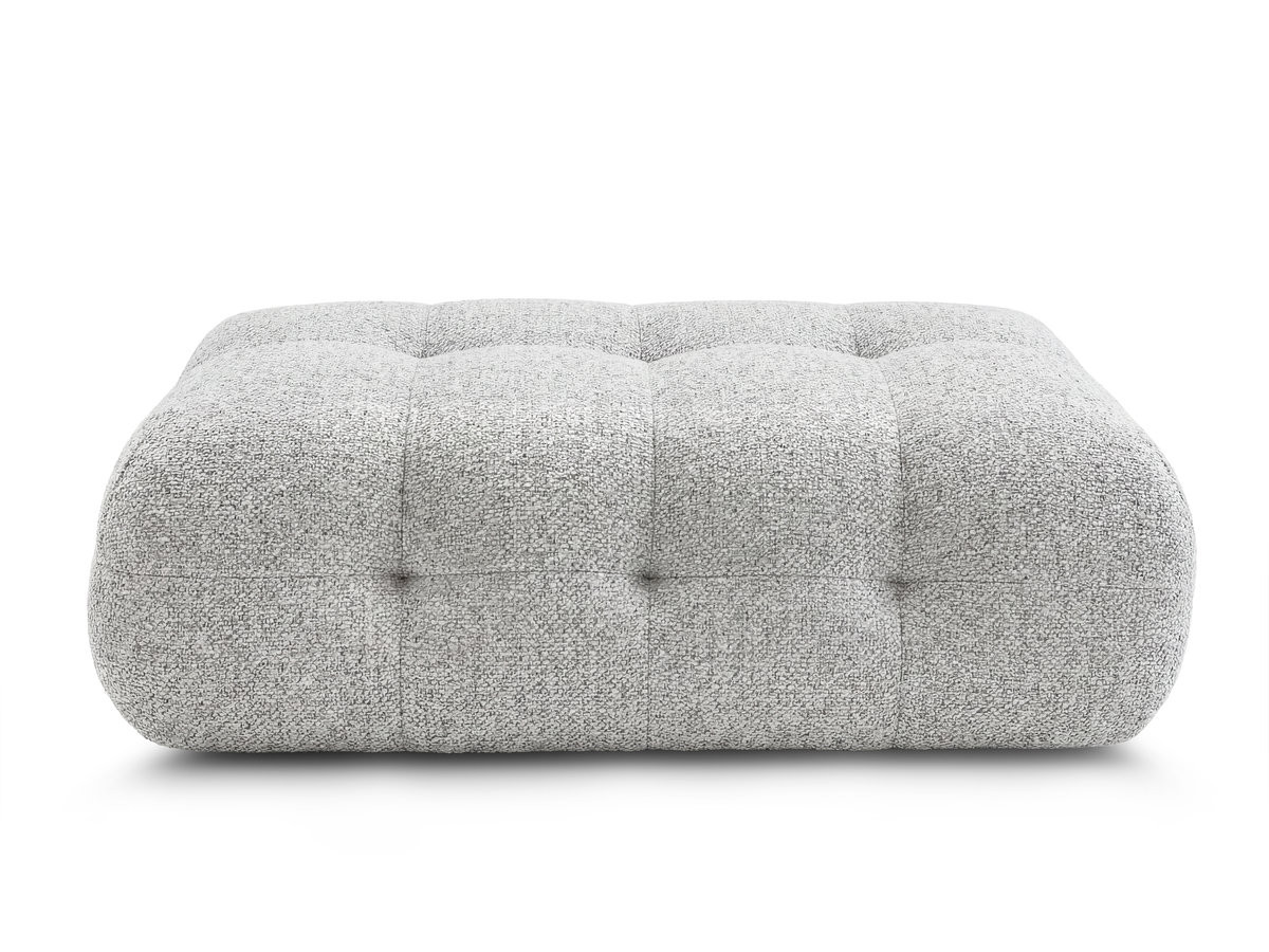 Grote LAURA poef in gemęleerde stof