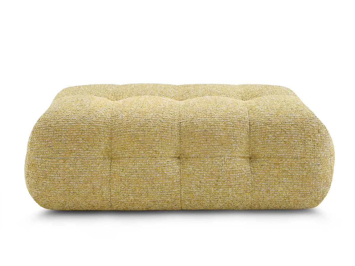 Grote LAURA poef in gemęleerde stof