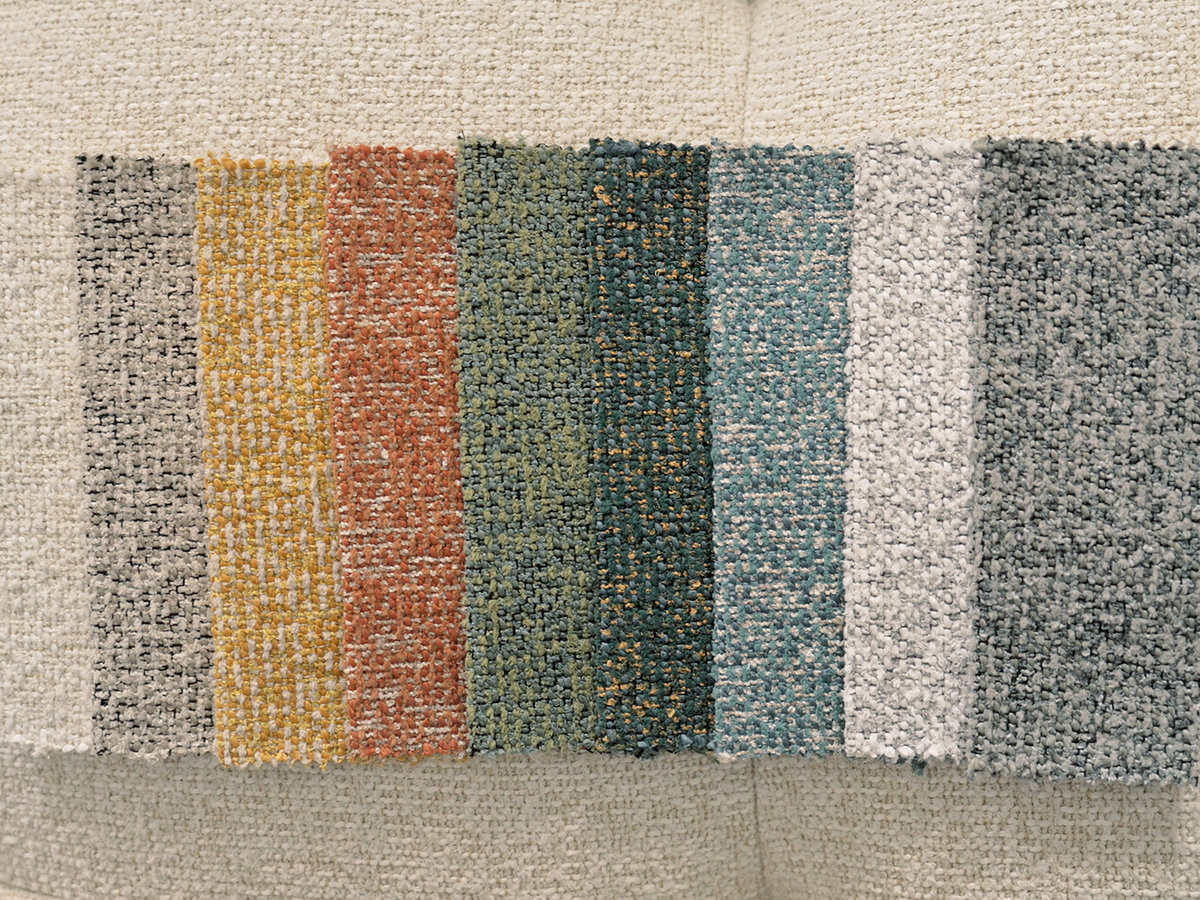 Pouf grand LAURA chiné gris clair — vue 6