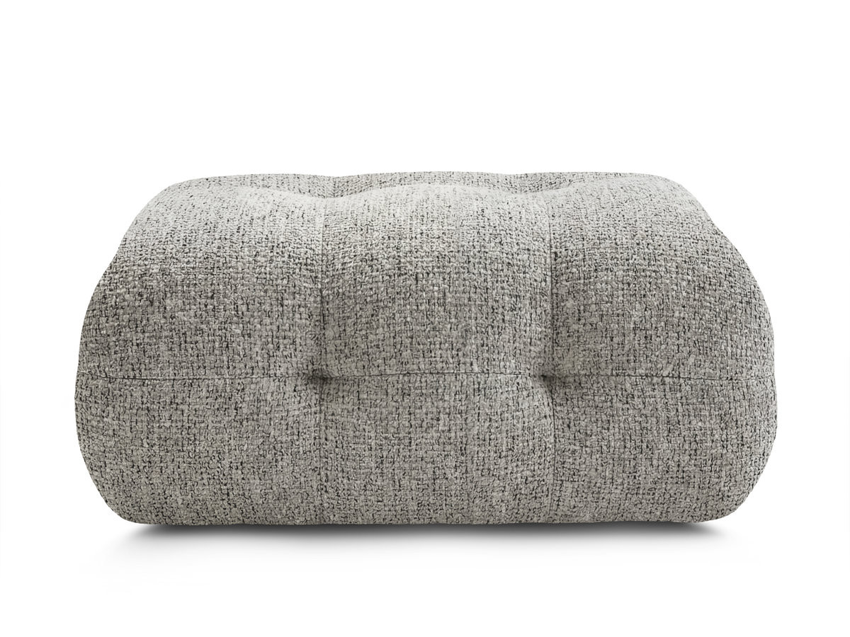 Pouf petit LAURA tissu chiné