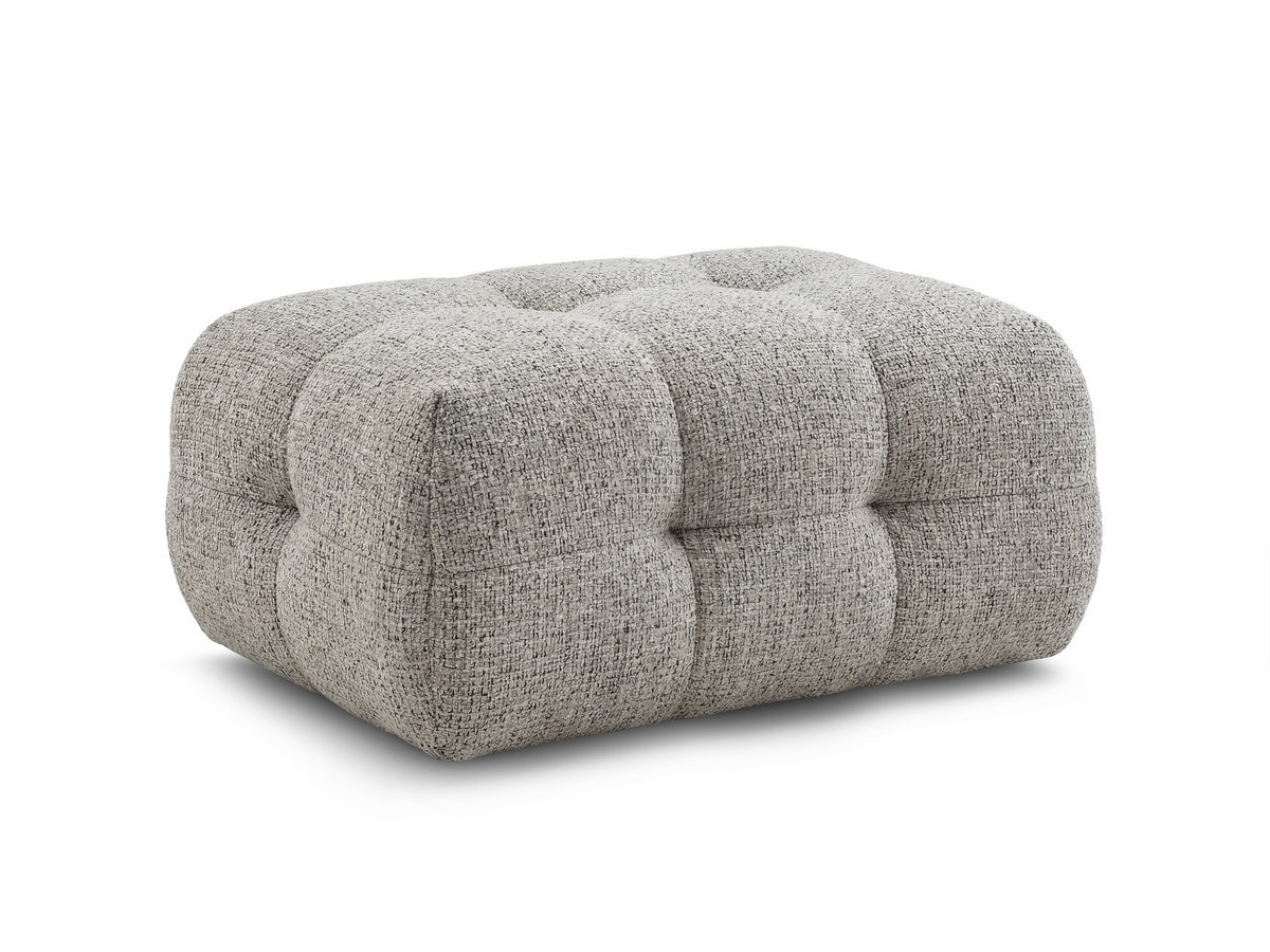 Pouf petit LAURA chiné taupe