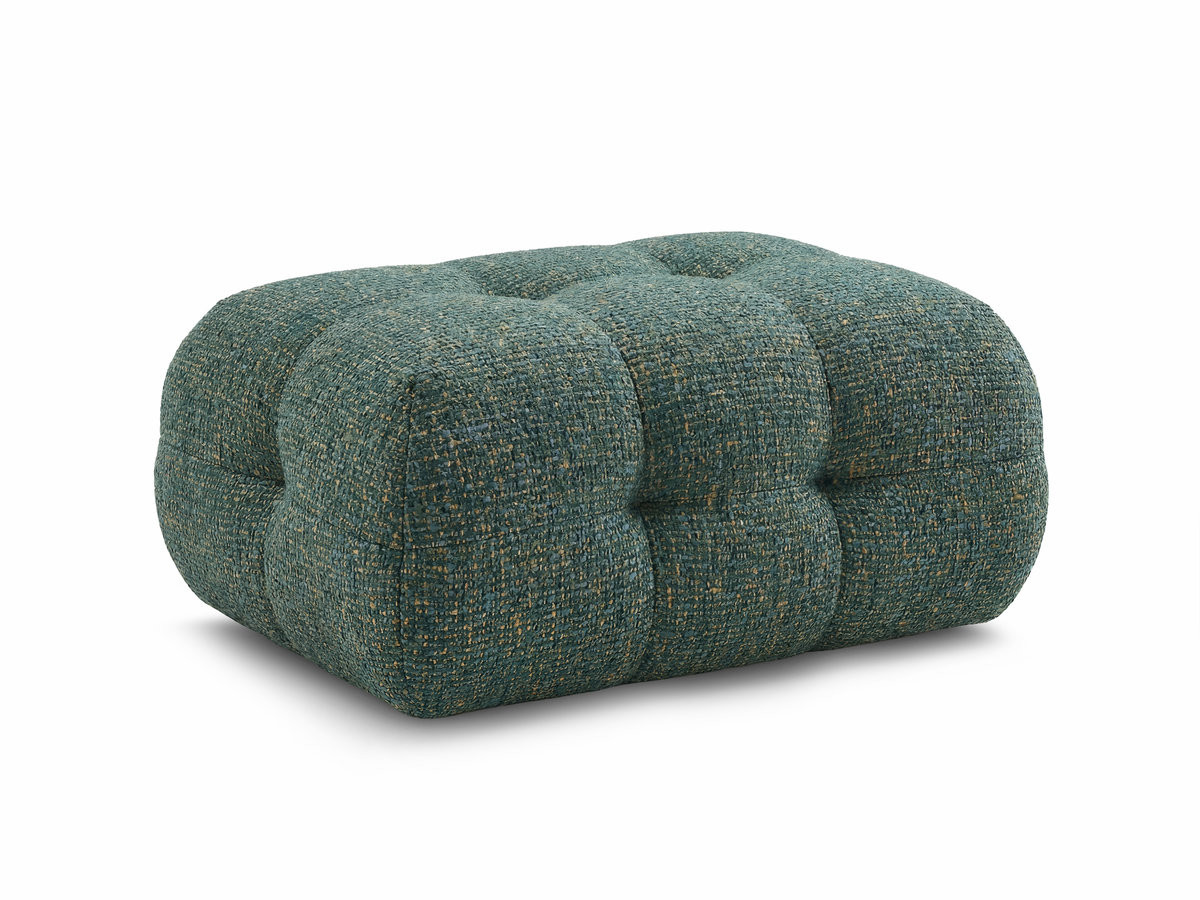 Pouf petit LAURA tissu chiné