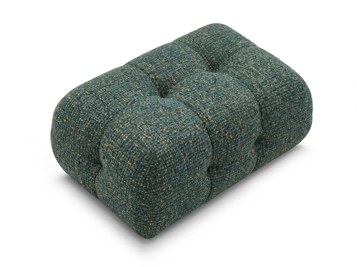 Pouf petit LAURA tissu chiné