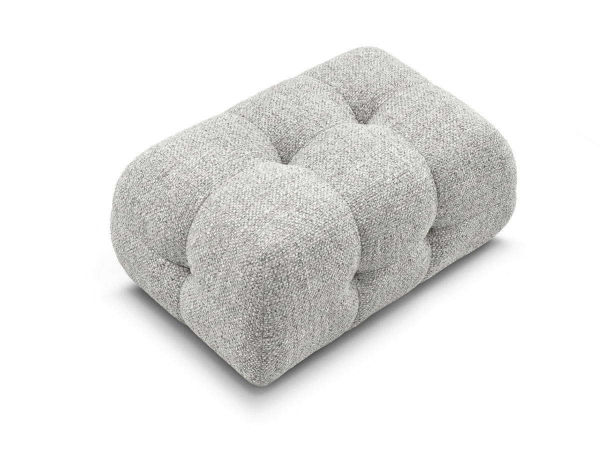 Pouf petit LAURA tissu chiné