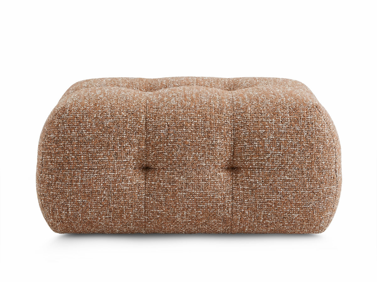 Pouf petit LAURA tissu chiné