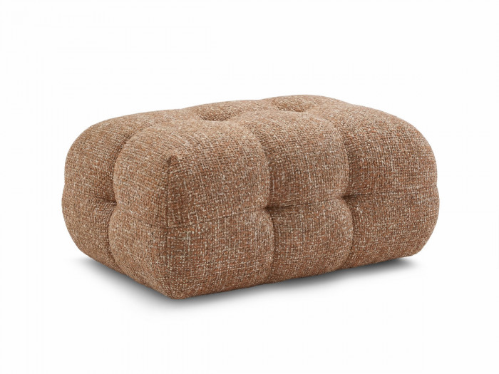 Pouf petit LAURA tissu chiné