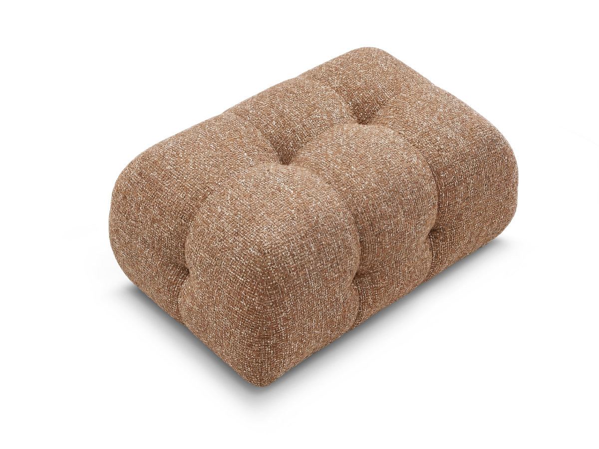 Pouf petit LAURA tissu chiné