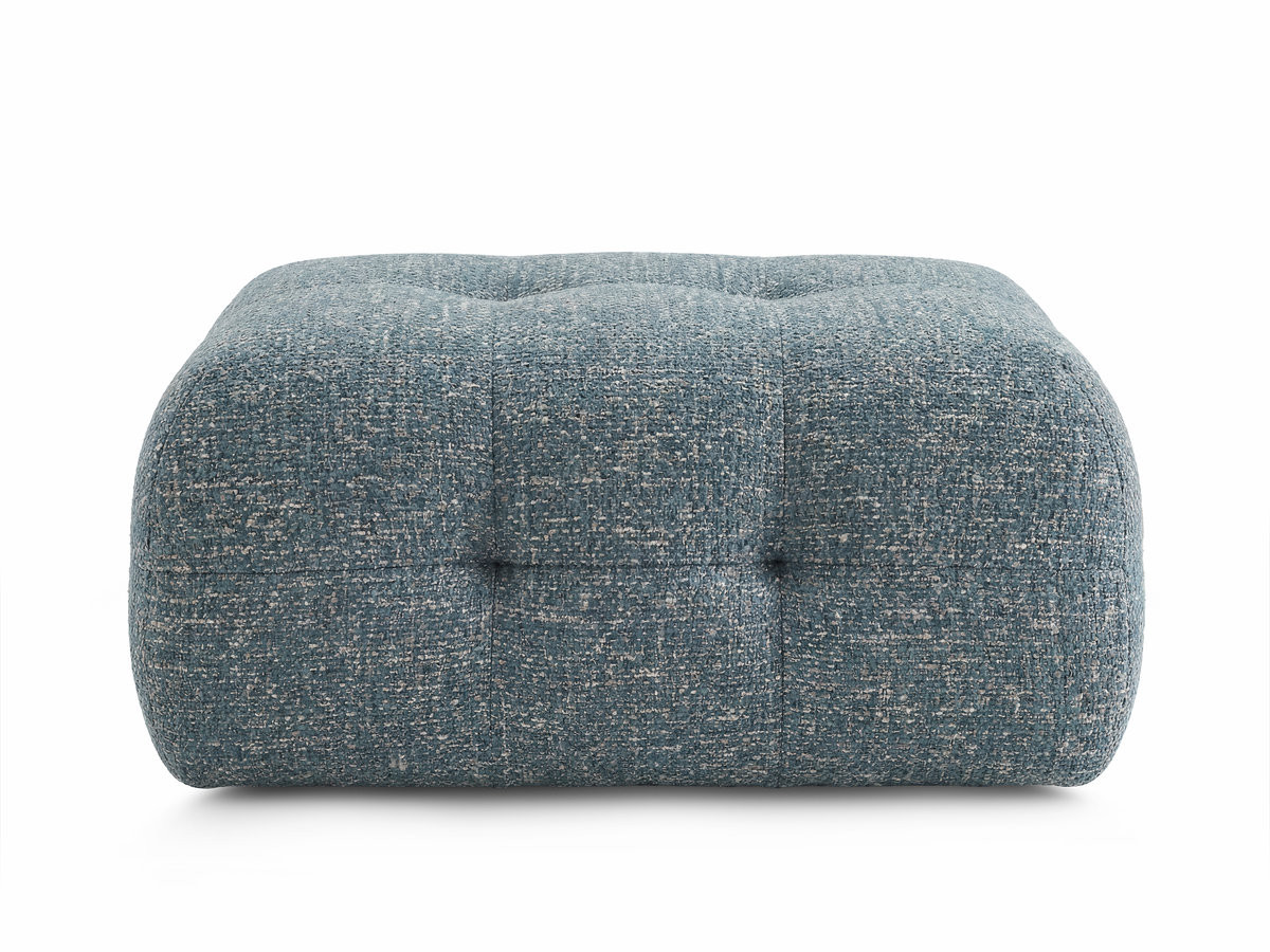 Pouf petit LAURA tissu chiné