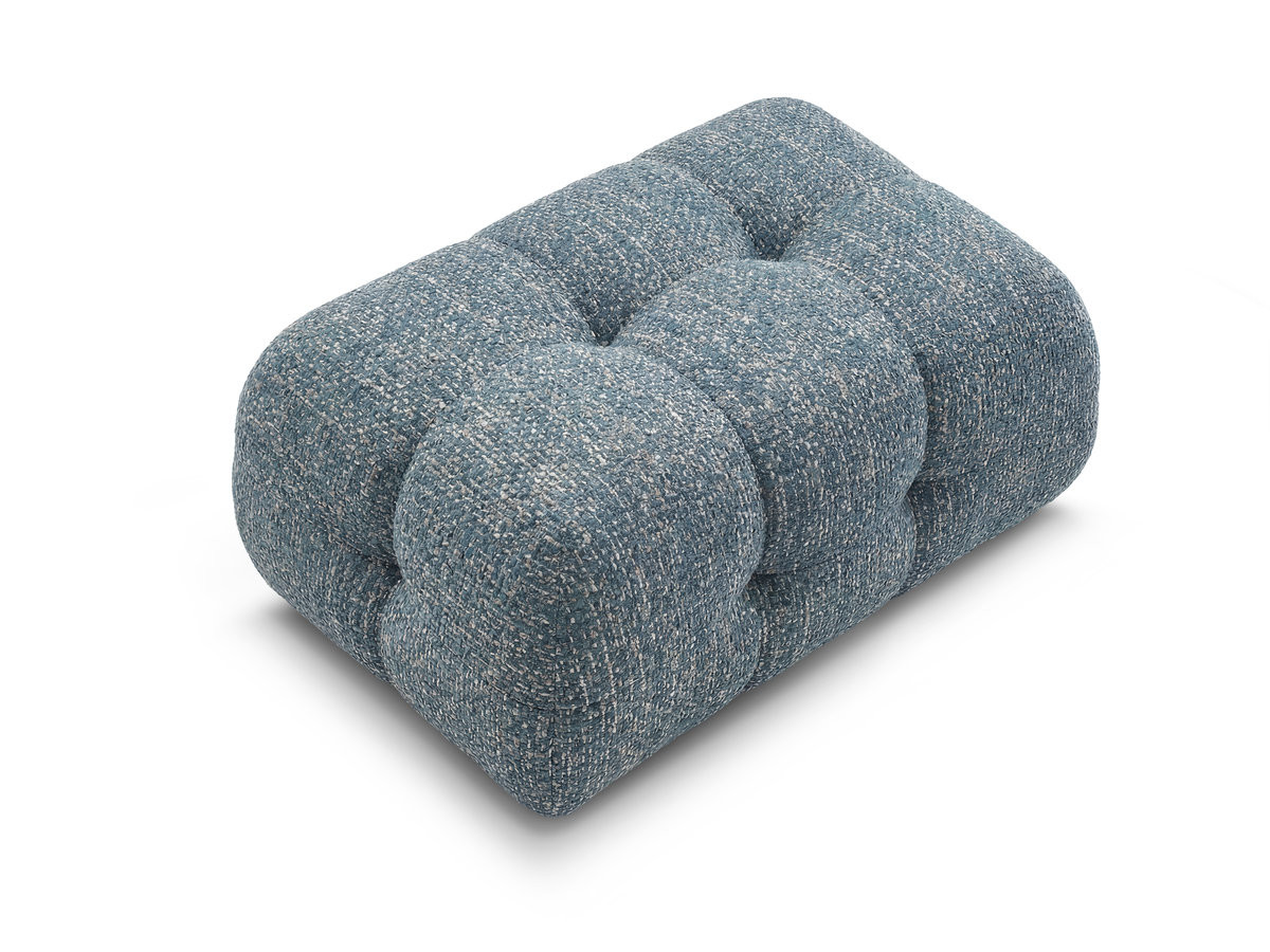 Pouf petit LAURA tissu chiné