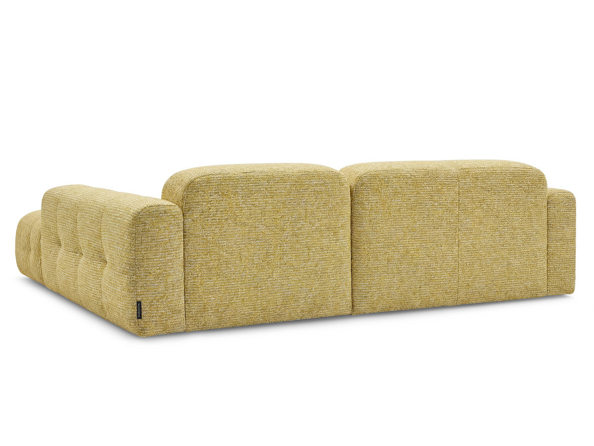 LAURA vaste hoekbank in gemęleerde stof