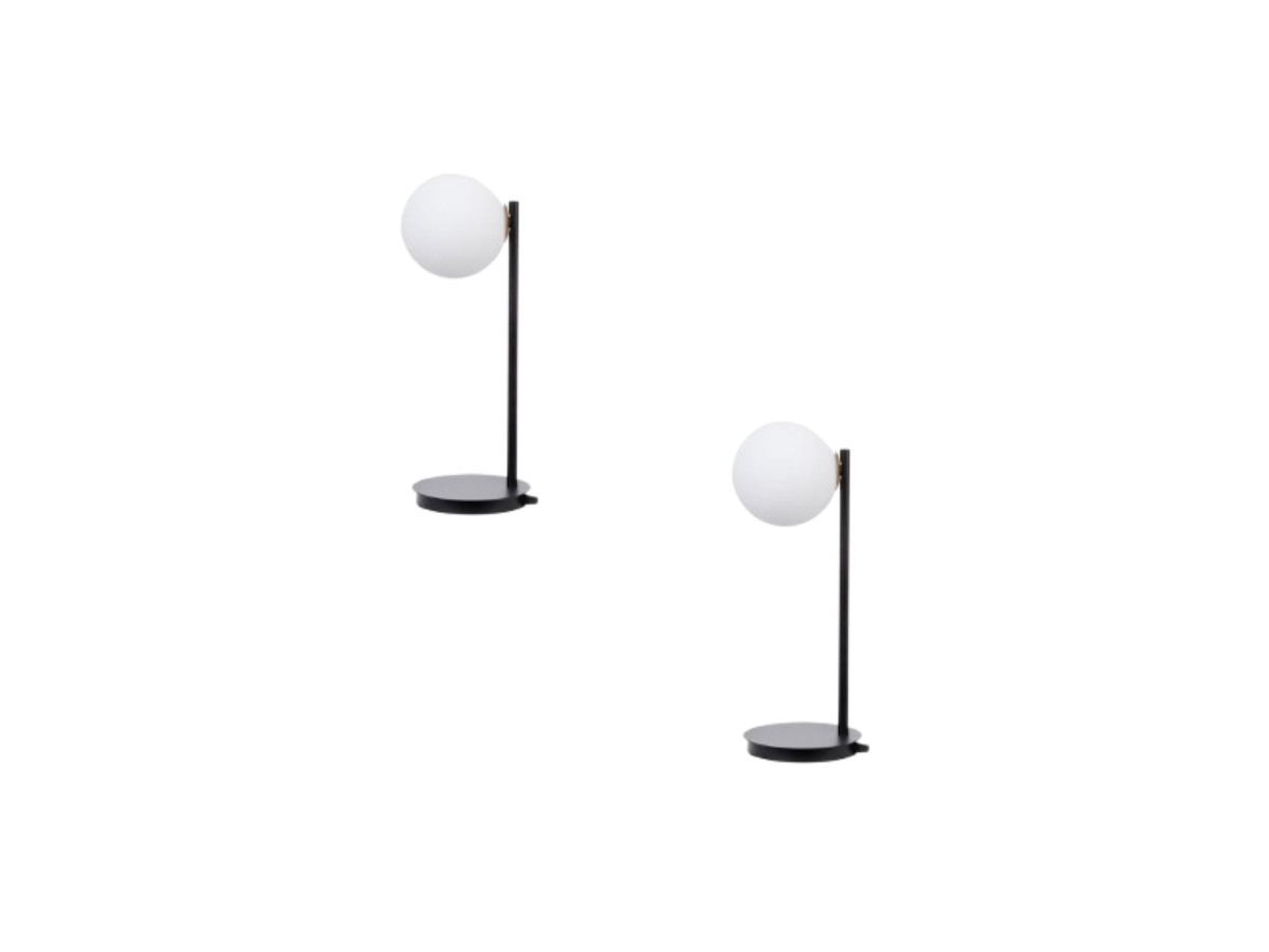 Lot de 2 lampes de chevet SIK en acier