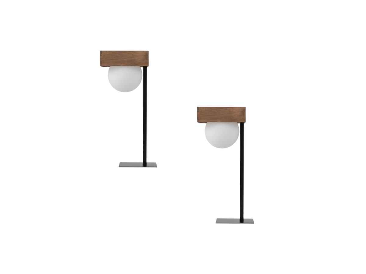 Lot de 2 lampes de chevet KEDAH en acier Lot de 2 lampes de chevet KEDAH en acier