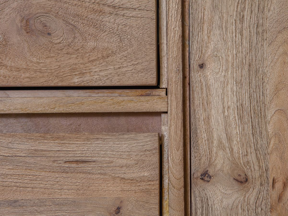 BERGERAC set met dressoir van 190 cm + salontafel van massief mangohout