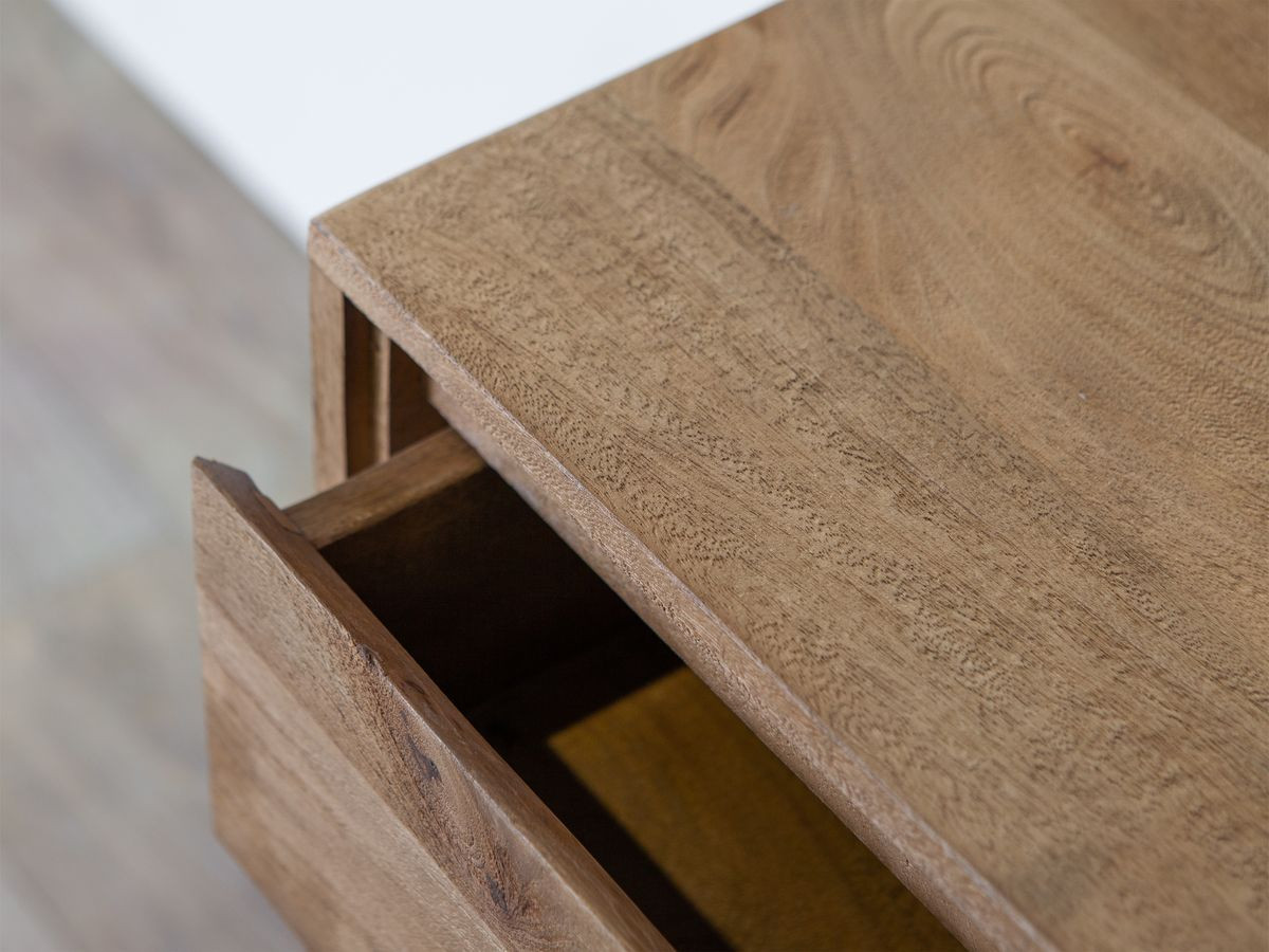 BERGERAC set met dressoir van 190 cm + salontafel van massief mangohout