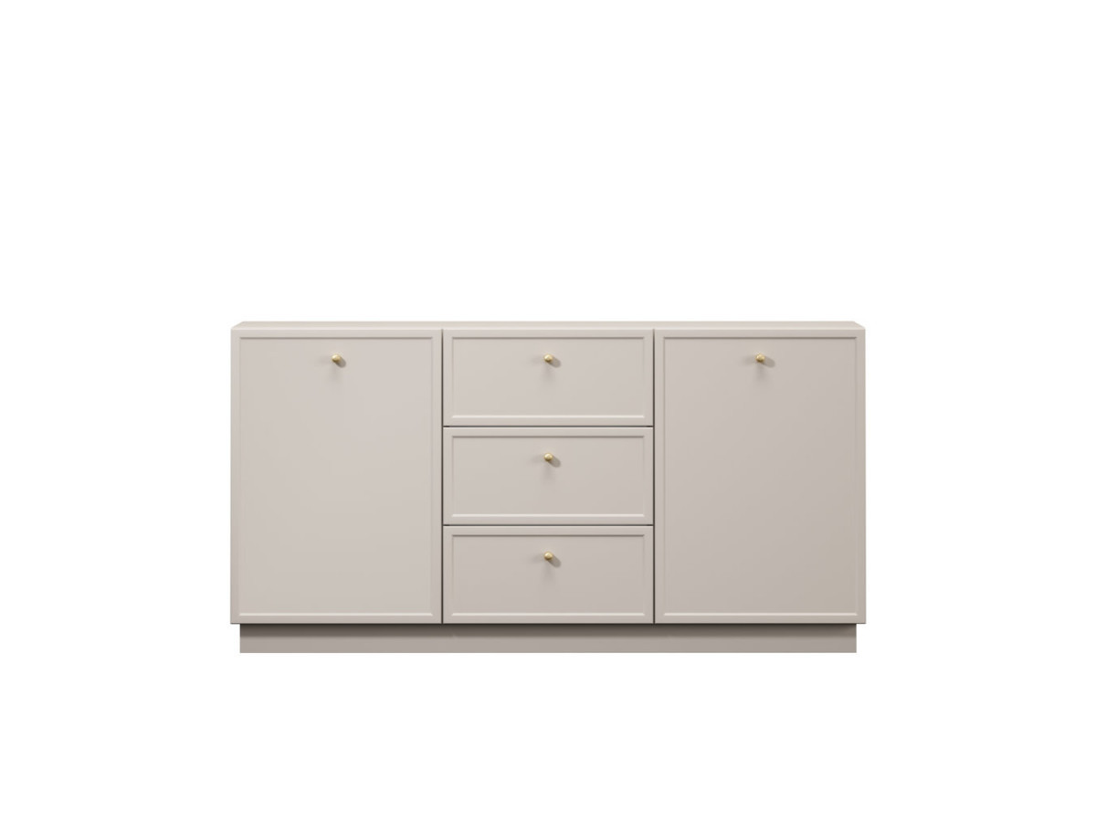 Ensemble LORINA avec buffet 150 cm + meuble TV 150 cm poignées or