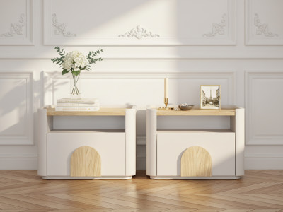Lot de 2 tables de chevet 1 tiroir ENYRA