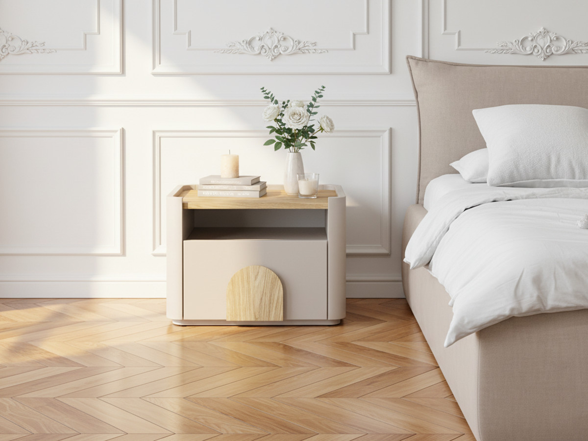 Set van 2 ENYRA nachtkastjes met 1 lade